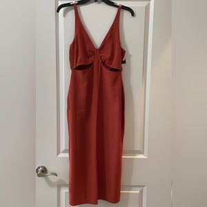 Abercrombie Red Midi Dress